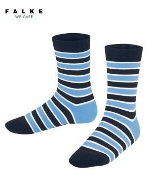 Blue Falke Simple Stripes Socks Kids' Socks | 807-BSWQJZ