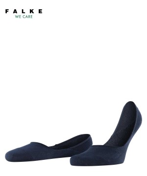 Blue Falke Step Medium Cut Box Invisibles Men No Show Socks | 683-NVYEMD