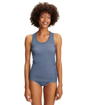 Blue Falke Tanktop Wool-Tech Light Women Short Sleeve Shirts | 805-XNQUWE