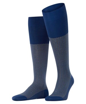 Blue Falke Uptown Tie Knee-high Socks Men Socks | 306-FZUMDY