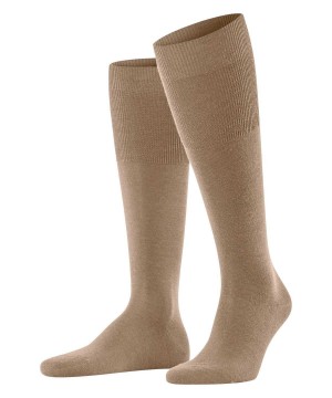 Brown Falke Airport Knee-high Socks Men Socks | 847-BQNVJW