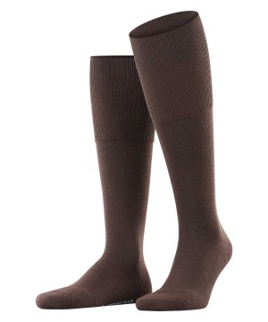Brown Falke Airport Plus Knee-high Socks Men Socks | 567-UDVPCF