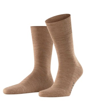 Brown Falke Airport Plus Socks Men Socks | 501-MZLBSF