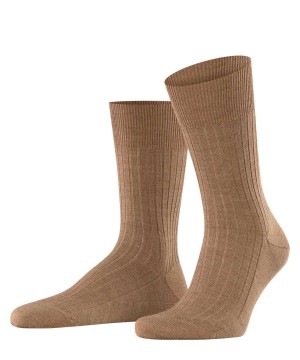 Brown Falke Bristol Pure Socks Men Socks | 395-ZPUOJN