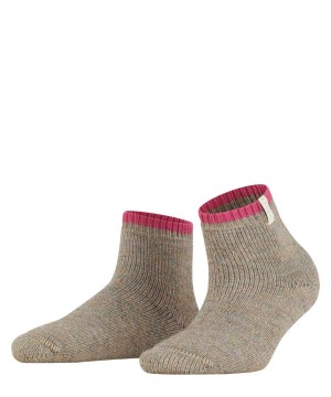 Brown Falke Cosy Plush Short sock Women Socks | 613-KEJNIQ