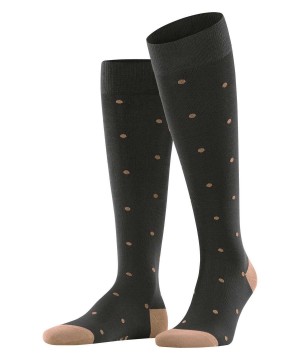 Brown Falke Dot Knee-high Socks Men Socks | 962-RJQKBX