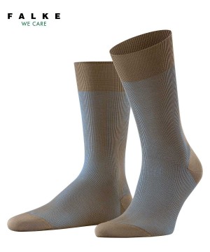 Brown Falke Fine Shadow Socks Men Socks | 891-PBGUDV
