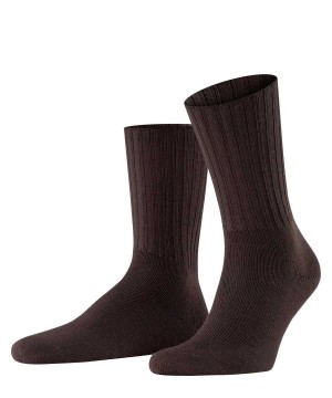 Brown Falke Nelson Boot socks Men Socks | 954-VTFLMS