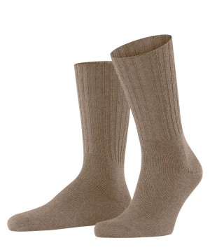 Brown Falke Nelson Boot socks Men Socks | 260-SUAJNL