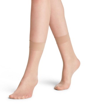 Brown Falke Seidenglatt 15 DEN Ankle socks Women Socks | 936-XAKGEJ