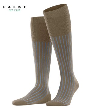 Brown Falke Shadow Knee-high Socks Men Socks | 782-IJMPCE