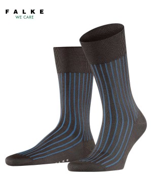 Brown Falke Shadow Socks Men Socks | 670-EXJDHW