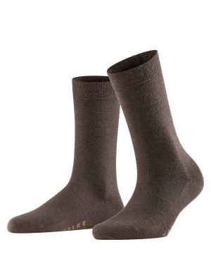 Brown Falke Softmerino Socks Women Socks | 123-SPMVOH