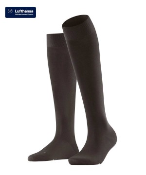 Brown Falke Vitalizer Knee-high Socks Women Socks | 834-XRUHWI