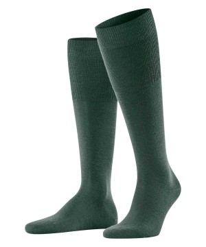 Green Falke Airport Knee-high Socks Men Socks | 526-DOBHXW
