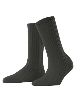 Green Falke Cosy Wool Boot Socks Women Socks | 930-ZQPFKY