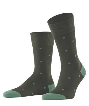 Green Falke Dot Socks Men Socks | 158-SYHBUV