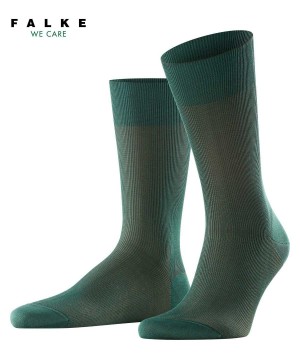 Green Falke Fine Shadow Socks Men Socks | 728-YUDEIZ