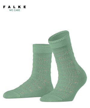 Green Falke Granny Square Socks Women Socks | 985-WAXLVU