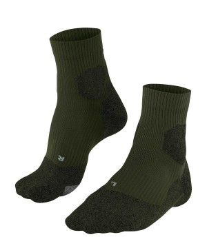 Green Falke RU Trail Grip Running Socks Women Sports Socks | 245-MYKPNJ
