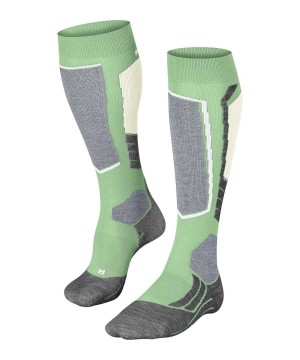 Green Falke SK2 Intermediate Skiing Knee-high Socks Women Sports Socks | 487-AXOERB