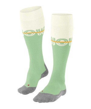 Green Falke SK4 Advanced Skiing Knee-high Socks Women Sports Socks | 125-YWMGNH