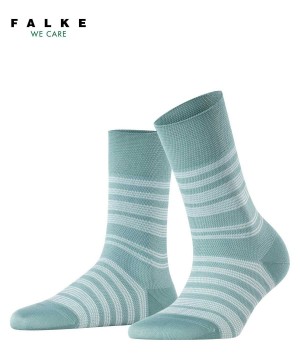 Green Falke Sunset Stripe Socks Women Socks | 241-CHRJSF