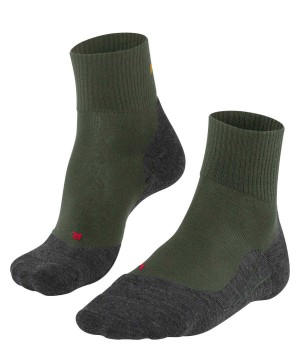 Green Falke TK5 Wander Wool Short Trekking Short sock Women Sports Socks | 035-IAKPOJ