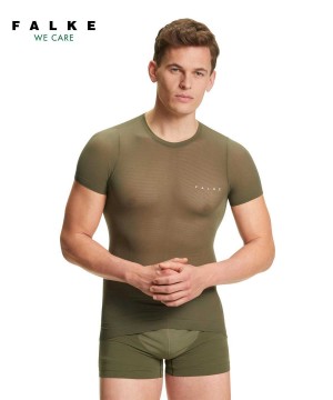 Green Falke T-Shirt Ultralight Cool Men Functional Underwear | 840-YTZGUB