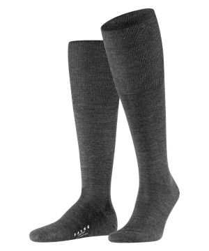 Grey Falke Airport Knee-high Socks Men Socks | 937-OLIYVB