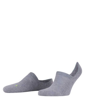 Grey Falke Cool Kick Invisibles Women No Show Socks | 635-FLGMET
