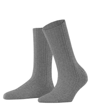 Grey Falke Cosy Wool Boot Socks Women Socks | 248-KMWUIH