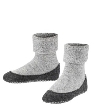 Grey Falke Cosyshoe Teens Slippers Kids' House Socks & Slippers | 703-PFTZWN