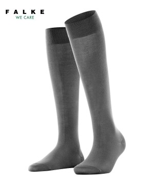 Grey Falke Cotton Touch Knee-high Socks Women Socks | 629-JZIHDL
