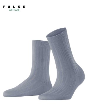 Grey Falke Dash Rib Socks Women Socks | 123-SFPOTD