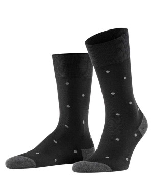 Grey Falke Dot Socks Men Socks | 845-CETGKD