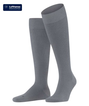 Grey Falke Energizing Wool Knee-high Socks Men Socks | 451-NPYUKX