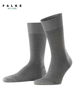 Grey Falke Fine Shadow Socks Men Socks | 045-DJOXEP