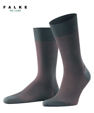Grey Falke Fine Shadow Socks Men Socks | 895-POXTEK