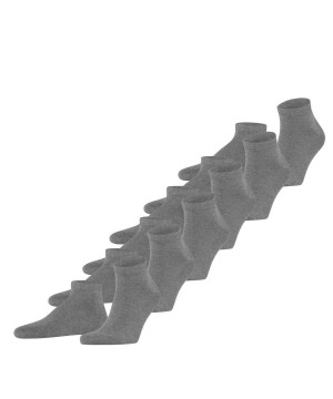 Grey Falke Happy 6-Pack Sneaker socks Men Socks | 867-PDVFGJ