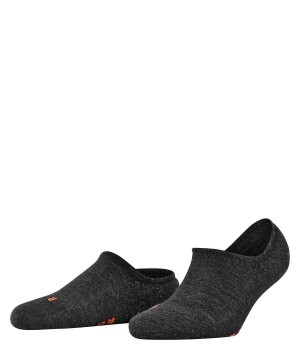 Grey Falke Keep Warm Invisibles Women No Show Socks | 095-PIKYUT