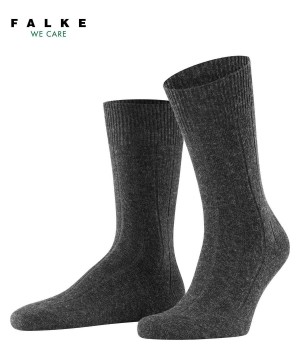 Grey Falke Lhasa Rib Socks Men Socks | 573-RJUDQP