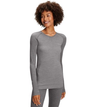 Grey Falke Long sleeve shirt Wool-Tech Light Women Long Sleeve Shirts | 035-PRQMND