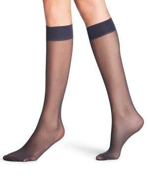 Grey Falke Matt Deluxe 20 DEN Knee-high Socks Women Socks | 768-BZULPX