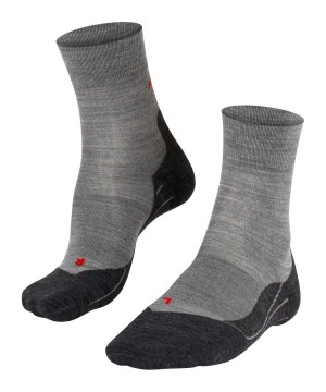 Grey Falke RU4 Endurance Wool Running Socks Women Sports Socks | 712-DAPMZS