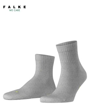 Grey Falke Run Rib Short sock Men Socks | 264-FYMNSB