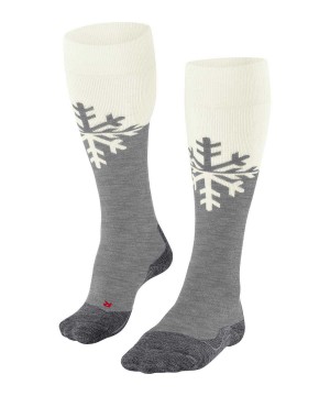 Grey Falke SK2 Intermediate Skiing Knee-high Socks Women Sports Socks | 974-EBOVWD