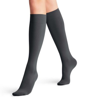 Grey Falke Seidenglatt 40 DEN Knee-high Socks Women Socks | 283-YSWLPI
