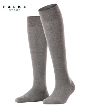Grey Falke Sensitive Berlin Knee-high Socks Women Socks | 735-BJVXMH