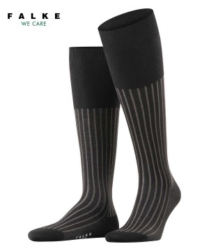 Grey Falke Shadow Knee-high Socks Men Socks | 986-VIBMPJ